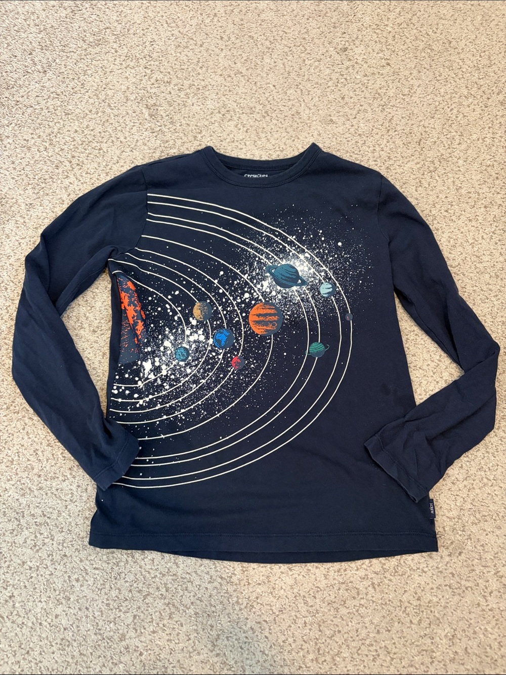 J. Crew Crewcuts Galaxy Glow In the Dark Shirt, 8 (Medium)
